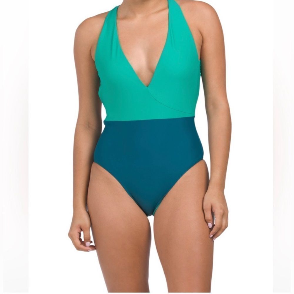 Summersalt Teal and Blue Women Swim One Piece